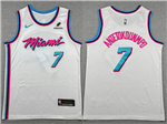 Miami Heat #7 Giannis Antetokounmpo Alternate White Swingman Jersey