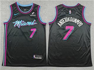 Miami Heat #7 Giannis Antetokounmpo 2025-26 Black City Edition Swingman Jersey