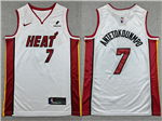 Miami Heat #7 Giannis Antetokounmpo White Swingman Jersey