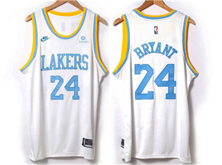 Los Angeles Lakers #24 Kobe Bryant 2022/23 White Classic Swingman Jersey