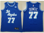 Los Angeles Lakers #77 Luka Doncic Blue Swingman Jersey