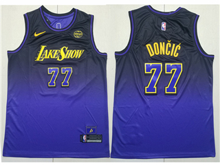 Los Angeles Lakers #77 Luka Doncic 2024-25 Purple City Edition Swingman Jersey