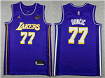 Los Angeles Lakers #77 Luka Doncic 2025-26 Purple Statement Swingman Jersey