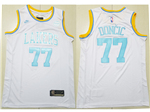 Los Angeles Lakers #77 Luka Doncic White Classic Swingman Jersey