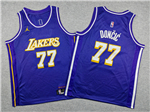 Los Angeles Lakers #77 Luka Doncic Youth 2025-26 Purple Statement Swingman Jersey