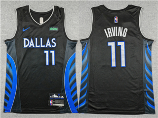 Dallas Mavericks #11 Kyrie Irving 2025-26 Black City Edition Swingman Jersey