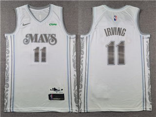 Dallas Mavericks #11 Kyrie Irving 2024-25 White City Edition Swingman Jersey