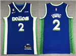 Dallas Mavericks #2 Kyrie Irving 2022-23 Blue City Edition Swingman Jersey