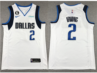 Dallas Mavericks #2 Kyrie Irving White Swingman Jersey