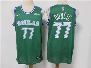 Dallas Mavericks #77 Luka Doncic 2020-21 Green Classic Edition Swingman Jersey