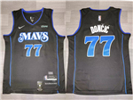 Dallas Mavericks #77 Luka Doncic 2023-24 Black City Edition Swingman Jersey