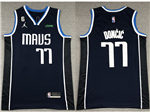 Dallas Mavericks #77 Luka Doncic 2022-23 Navy Statement Swingman Jersey