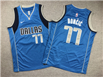 Dallas Mavericks #77 Luka Don?i? Youth Blue Swingman Jersey