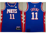 Brooklyn Nets #11 Kyrie Irving Blue Classic Edition Swingman Jersey