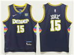 Denver Nuggets #15 Nikola Joki? 2021-22 Navy City Edition Swingman Jersey