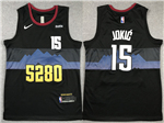 Denver Nuggets #15 Nikola Jokic 2023-24 Black City Edition Swingman Jersey