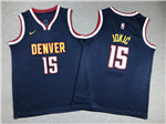 Denver Nuggets #15 Nikola Jokic Youth Navy Swingman Jersey