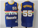 Denver Nuggets #55 Dikembe Mutombo Blue Hardwood Classic Jersey