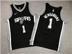 San Antonio Spurs #1 Victor Wembanyama Youth Black Swingman Jersey