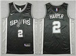 San Antonio Spurs #2 Dylan Harper Black Swingman Jersey