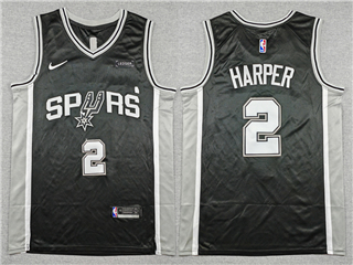 San Antonio Spurs #2 Dylan Harper Black Swingman Jersey