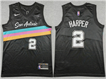 San Antonio Spurs #2 Dylan Harper 2025-26 Black City Edition Swingman Jersey