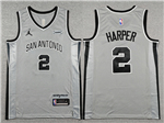 San Antonio Spurs #2 Dylan Harper 2025-26 Gray Statement Edition Swingman Jersey