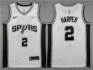 San Antonio Spurs #2 Dylan Harper White Swingman Jersey