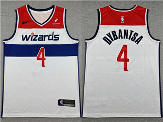 Washington Wizards #4 AJ Dybantsa White Swingman Jersey