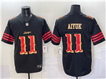 San Francisco 49ers #11 Brandon Aiyuk Black Rivalries Vapor F.U.S.E. Limited Jersey
