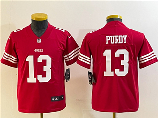 San Francisco 49ers #13 Brock Purdy Youth 2022 Red Vapor Limited Jersey