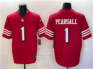 San Francisco 49ers #1 Ricky Pearsall Alternate Red Vapor F.U.S.E. Limited Jersey