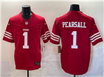 San Francisco 49ers #1 Ricky Pearsall Red Vapor F.U.S.E. Limited Jersey