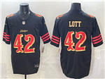 San Francisco 49ers #42 Ronnie Lott Black Rivalries Vapor F.U.S.E. Limited Jersey