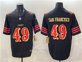 San Francisco 49ers #49 San Francisco Black Rivalries Vapor F.U.S.E. Limited Jersey