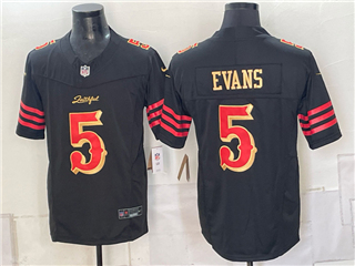 San Francisco 49ers #5 Mike Evans Black Rivalries Vapor F.U.S.E. Limited Jersey