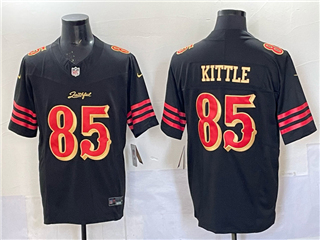 San Francisco 49ers #85 George Kittle Black Rivalries Vapor F.U.S.E. Limited Jersey