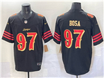 San Francisco 49ers #97 Nick Bosa Black Rivalries Vapor F.U.S.E. Limited Jersey