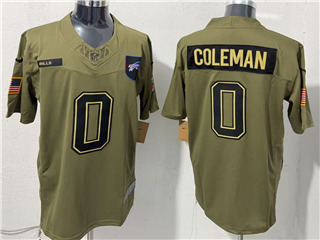 Buffalo Bills #0 Keon Coleman Olive 2025 Salute To Service Limited Jersey