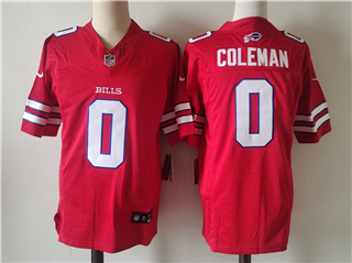 Buffalo Bills #0 Keon Coleman Red Alternate Vapor F.U.S.E. Limited Jersey