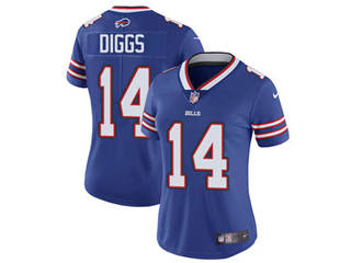 Buffalo Bills #14 Stefon Diggs Women's Blue Vapor Limited Jersey