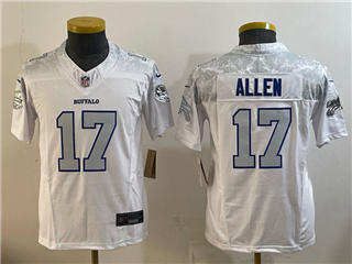 Buffalo Bills #17 Josh Allen Youth White Rivalries Vapor F.U.S.E. Limited Jersey
