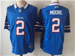 Buffalo Bills #2 D.J. Moore Blue Vapor F.U.S.E. Limited Jersey