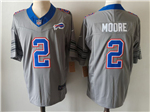 Buffalo Bills #2 D.J. Moore 2026 Alternate Gray Vapor F.U.S.E. Limited Jersey