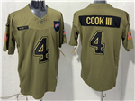 Buffalo Bills #4  James Cook III Olive 2025 Salute To Service Limited Jersey