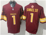 Washington Commanders #1 Deebo Samuel Sr. Burgundy Vapor F.U.S.E. Limited Jersey