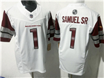 Washington Commanders #1 Deebo Samuel Sr. White Vapor F.U.S.E. Limited Jersey