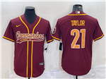 Washington Commanders #21 Sean Taylor Burgundy Baseball Cool Base Jersey