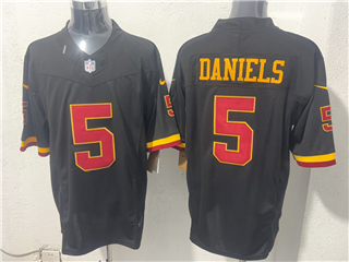 Washington Commanders #5 Jayden Daniels 2026 Black Vapor F.U.S.E. Limited Jersey