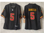 Washington Commanders #5 Jayden Daniels Youth 2026 Black Vapor F.U.S.E. Limited Jersey